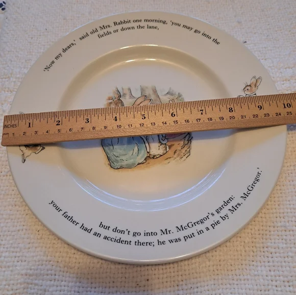 Vtg Wedgwood "Peter Rabbit" Plate - Made in England 1993 - Picture 3 of 6